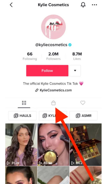 Kylie Cosmetics on TIkTok Shop