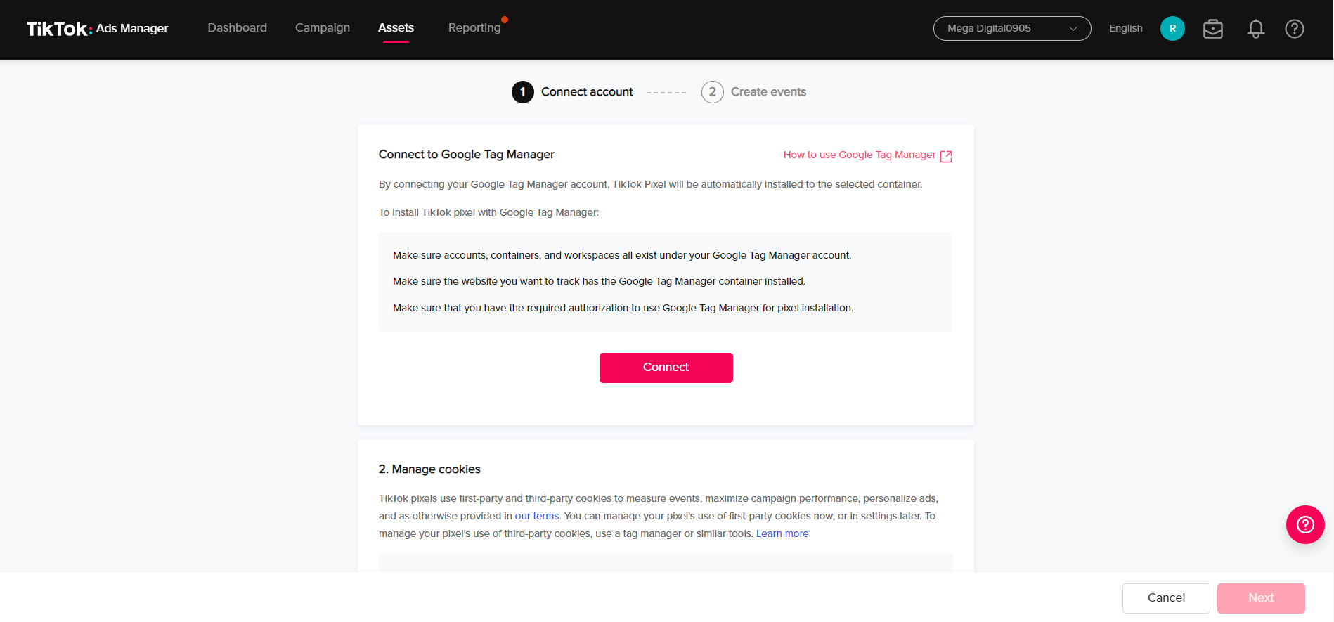 Connect Google Tag Manager with TikTok