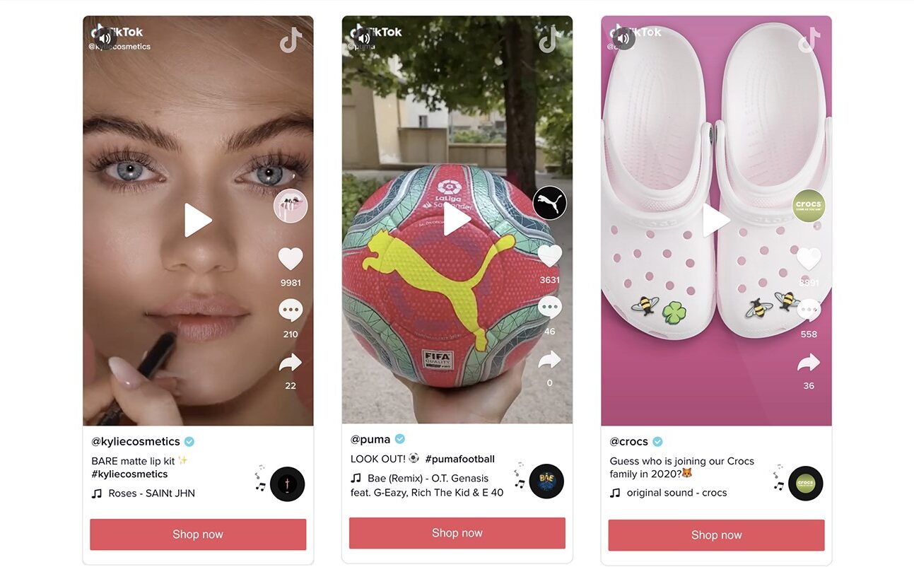 Examples of TikTok Shopping Ads