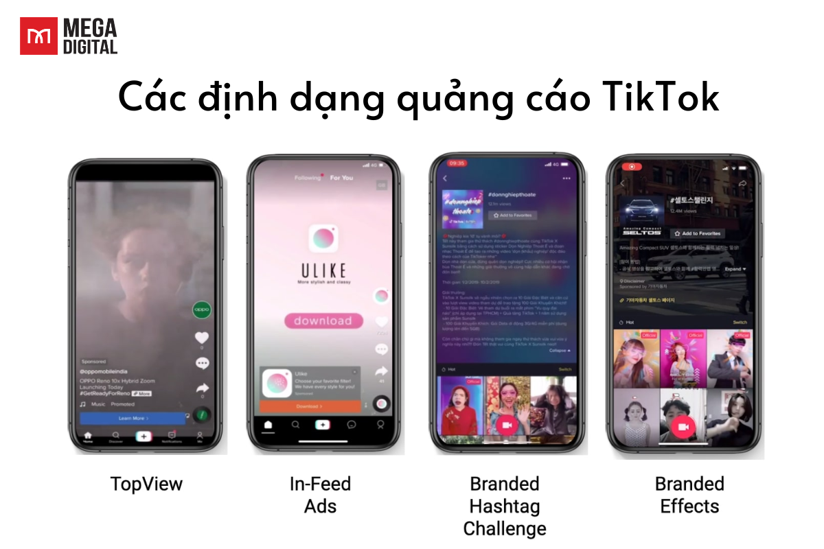 Định dạng quảng cáo TikTok ads