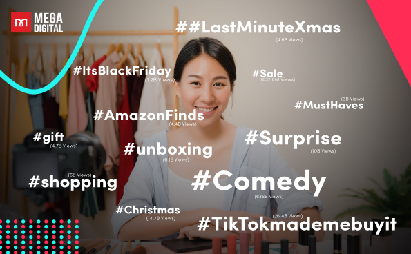 TikTok Black Friday's hashtags