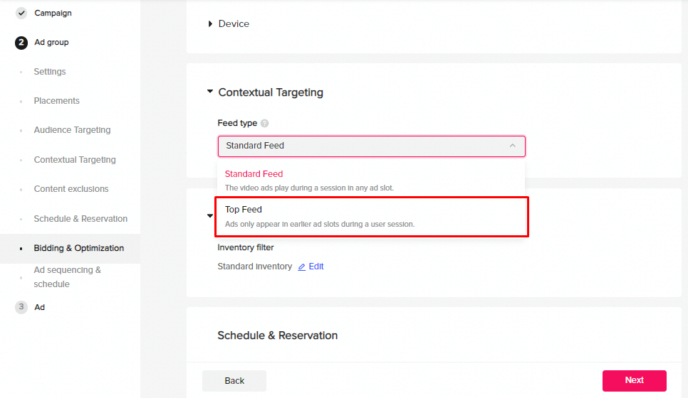 Select Contextual Targeting