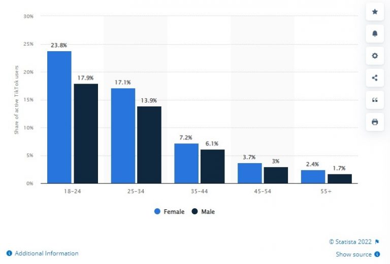 TikTok users demographic