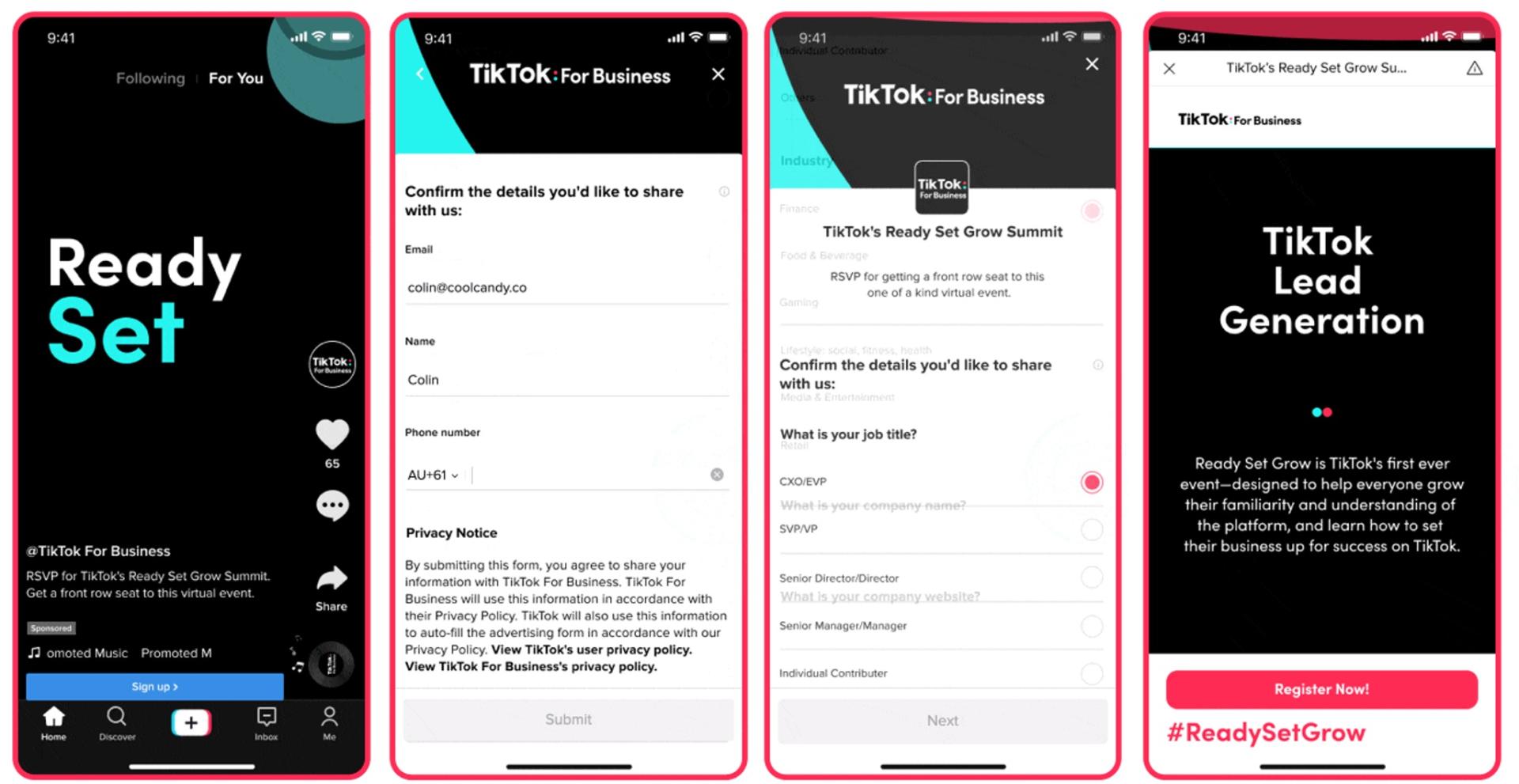Ways to generate lead on TikTok - Utilize TikTok Lead Generation ads