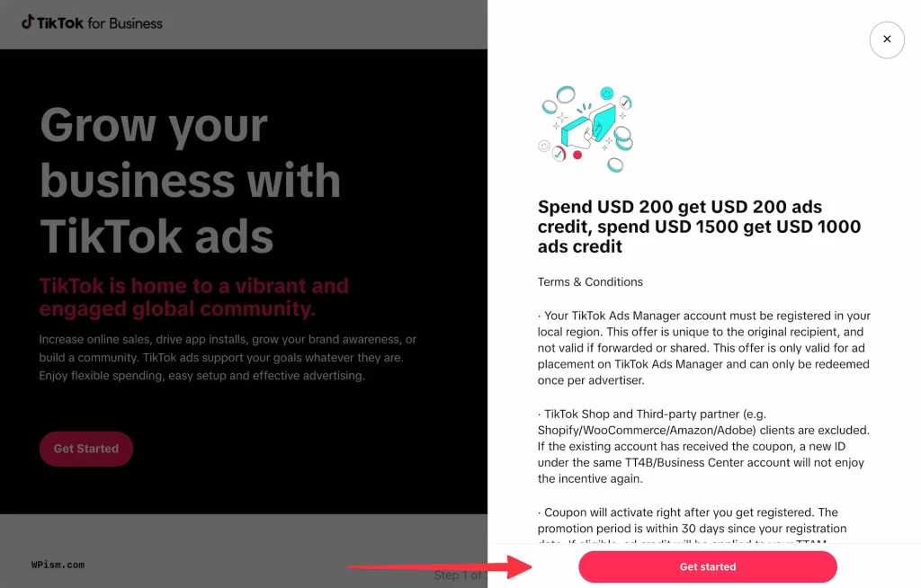  Claim TikTok Ad Credits via Referral or Agency Support
