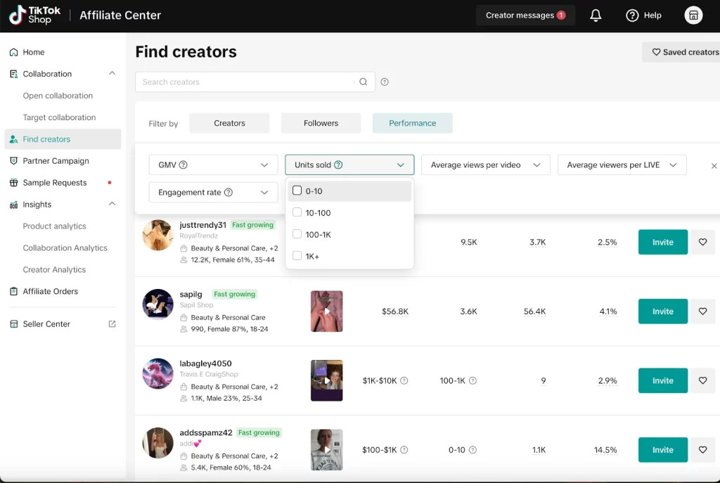 Collaborate with Creators via Product Gifting