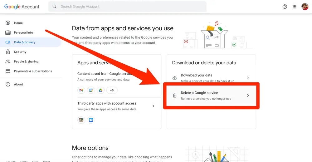 how to delete your Google Account