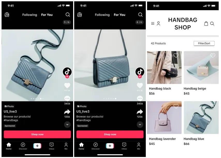 Keep carousel ads on TikTok visually engaging