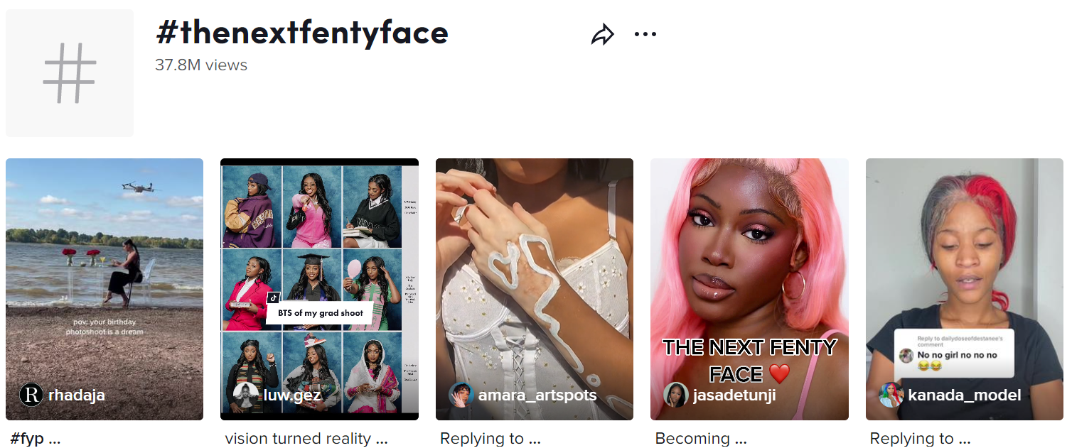 Engaging Hashtag Campaigns of Fenty Beauty