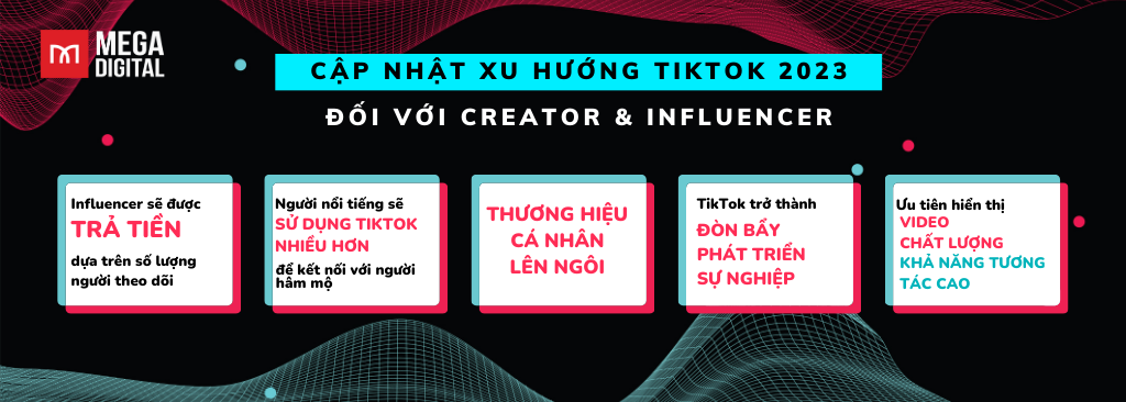 Cập nhật xu hướng TikTok 2023 dành cho nhà sáng tạo và influencer