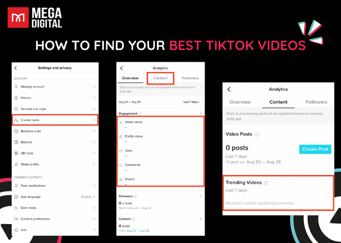 Way to find your best TikTok videos with TikTok Promotion