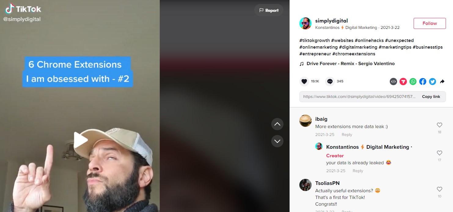 Keywords in videos is one of TikTok SEO tricks