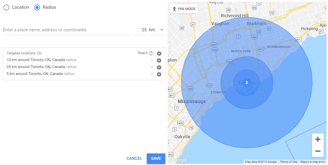 Overlap targeting