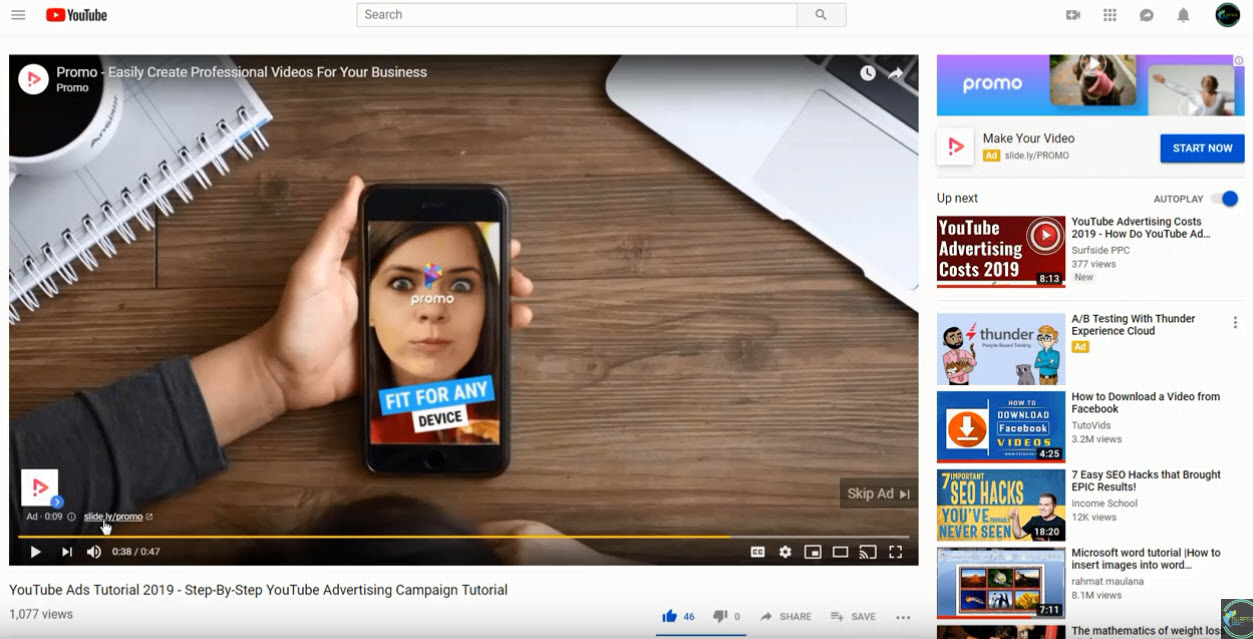 Skippable in-stream ads