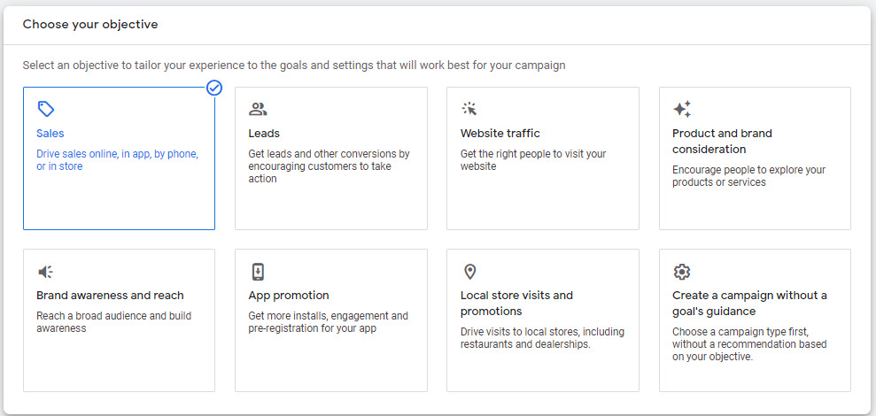 Step 1: Create a new campaign - Google Display ads