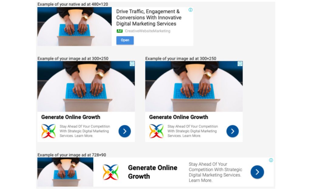 Create multiple responsive sets - Google Display Ads Best Practices