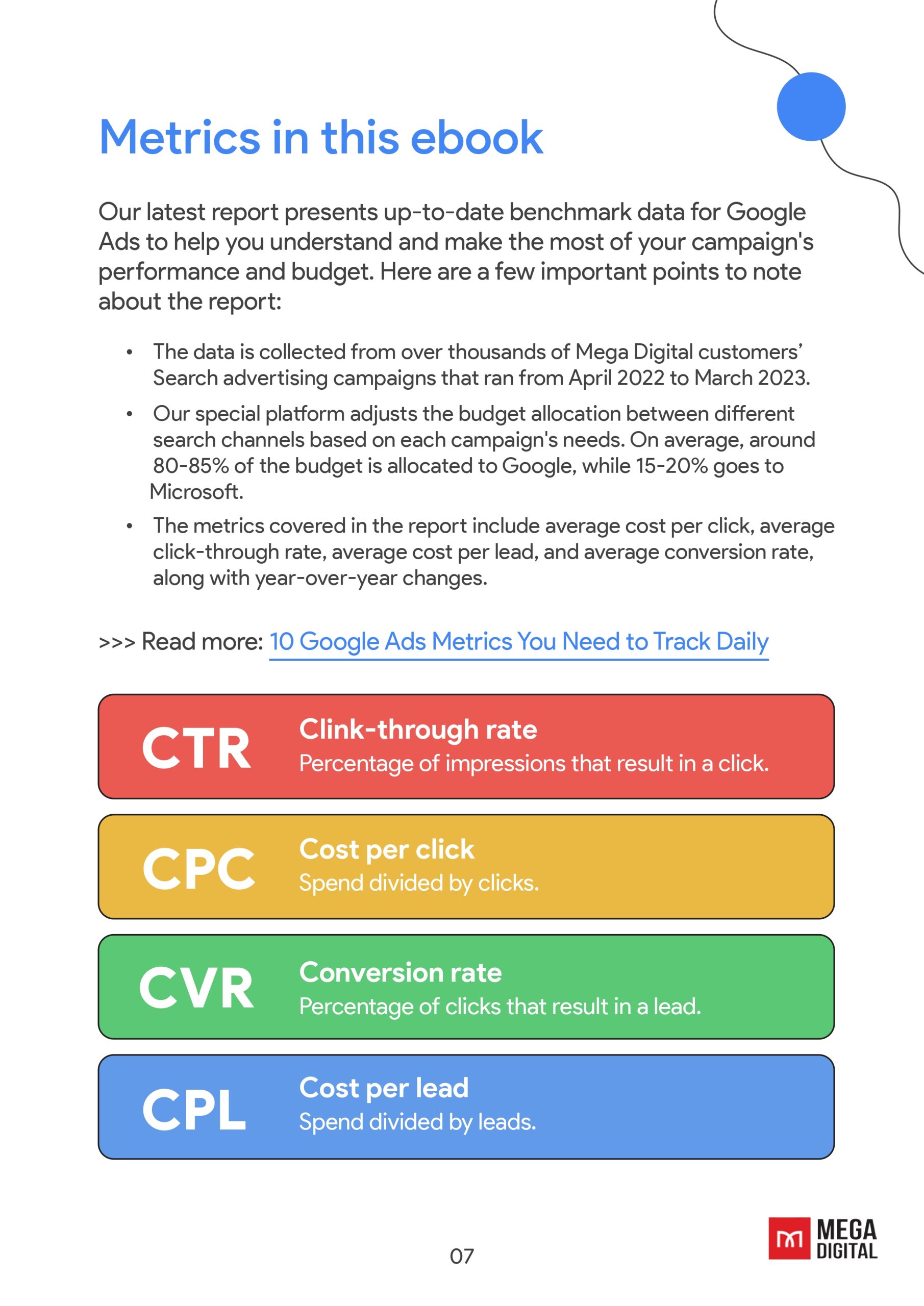 ebook google ads industry benchmarks page 7