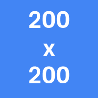 200 x 200 – Small Square