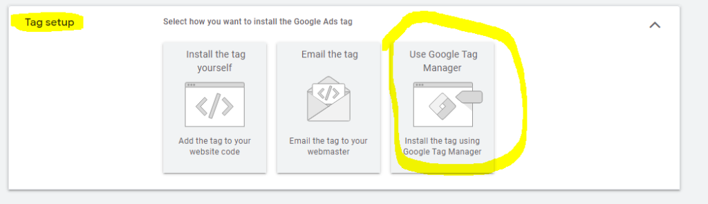 Use Tag Manager google ads remarketing