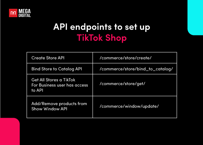 Set Up TikTok Storefront via API