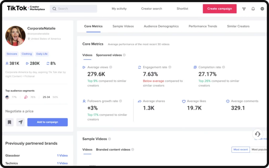 Benefits of joining TikTok Creator Marketplace
