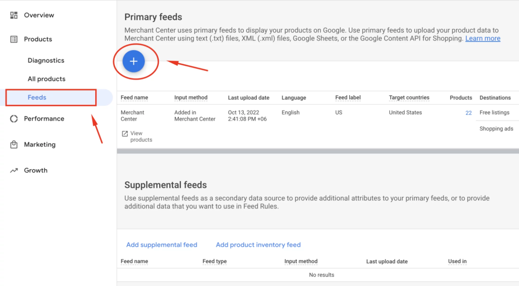 How to set up feed for Google Shopping