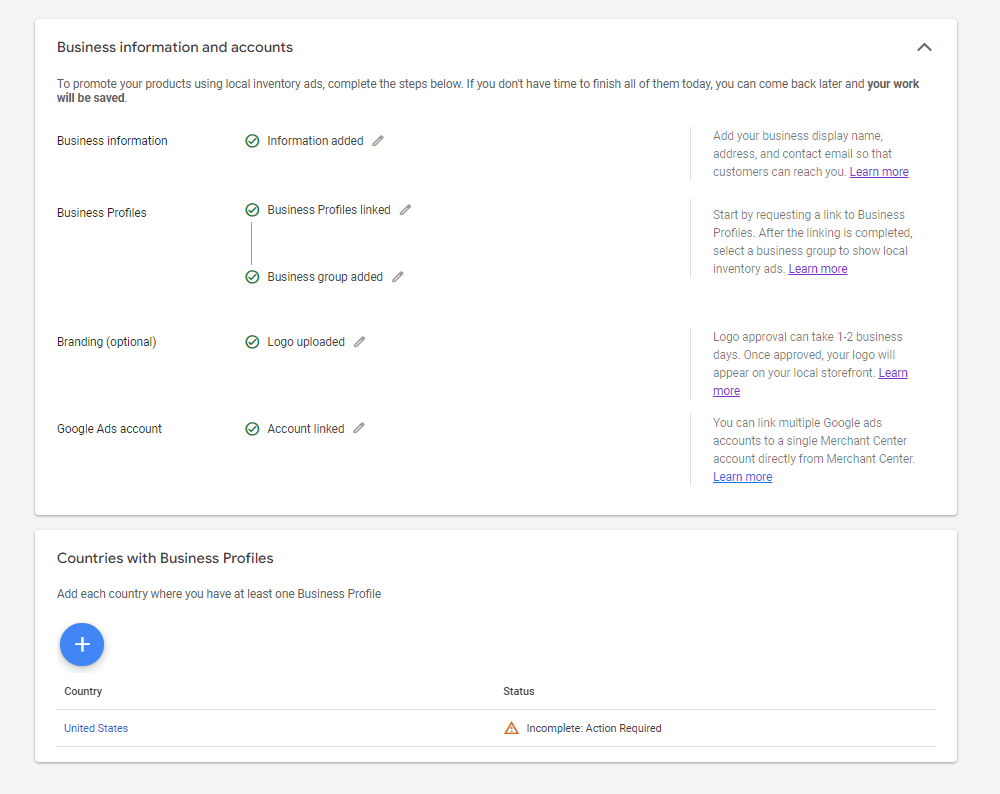 Register and submit inventory verification