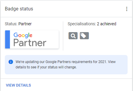 Steps to check the Partner status