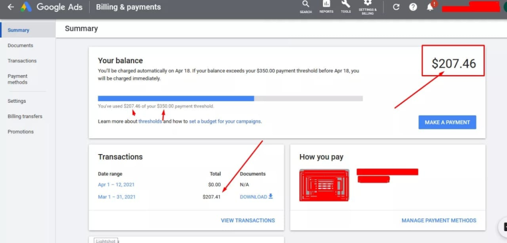 What is a Google Ads threshold account?