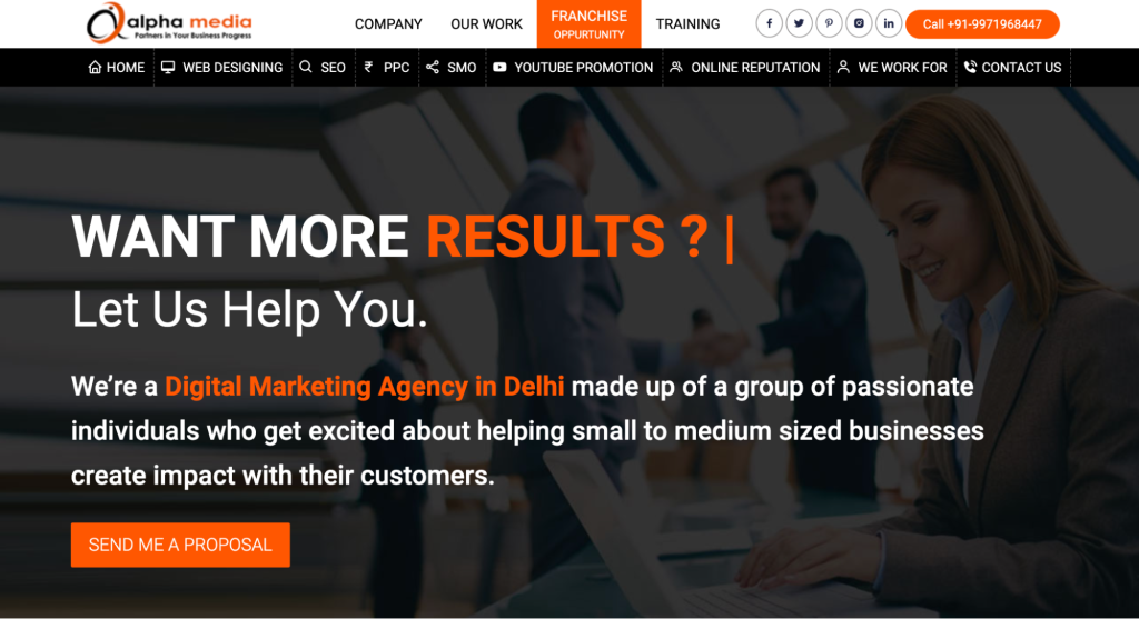 google ads agency india alpha media