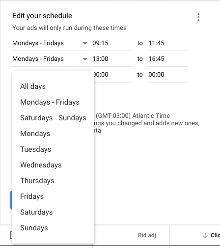 Google Ads scheduling benefits and drawbacks