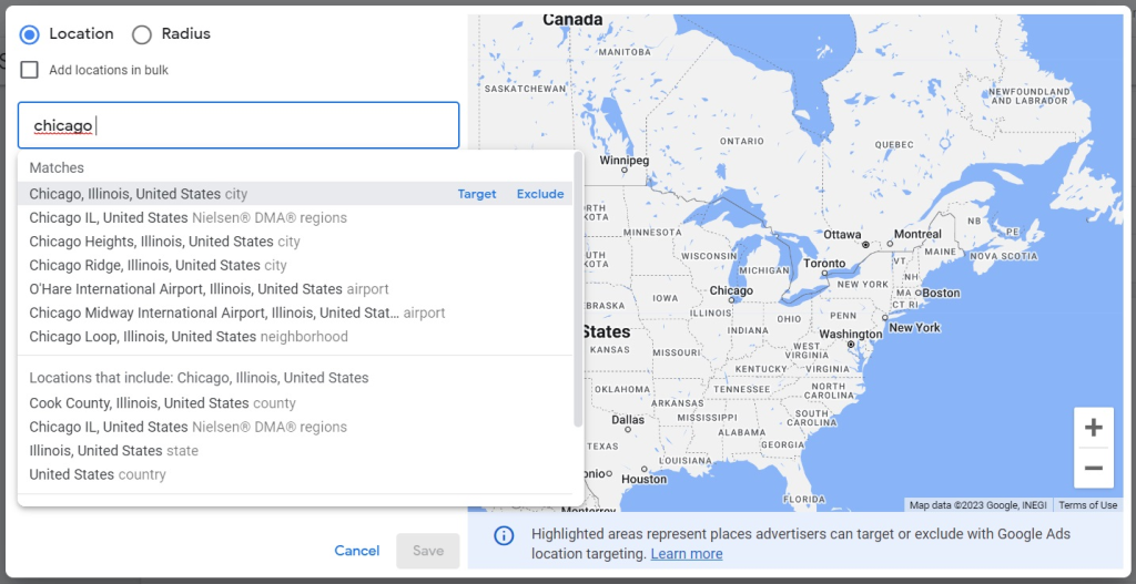 How to set up Google Ads location targeting
