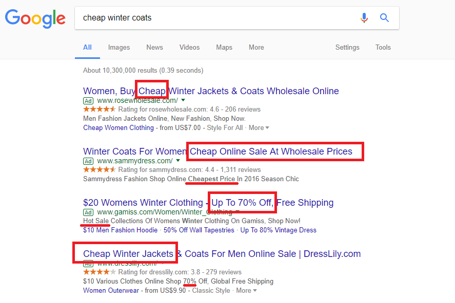 What creates a good Google Ads headline?