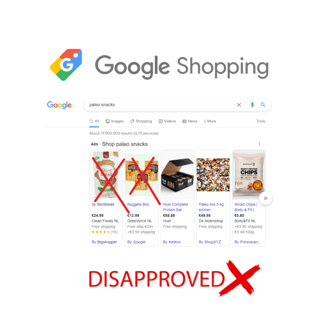 What is Google Merchant Center disapproved products?