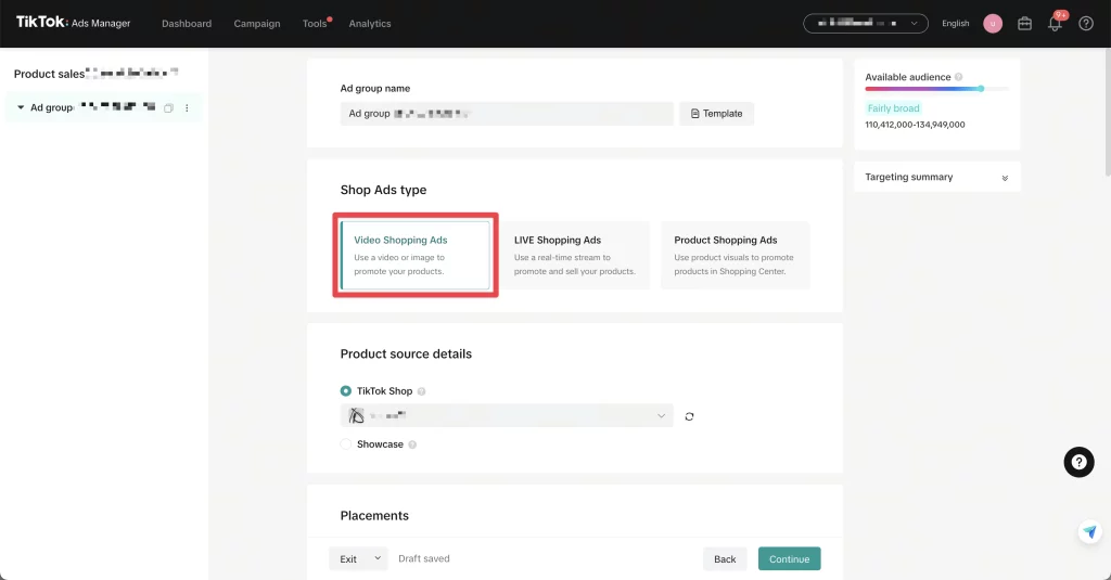 Step 2: Set up your ad group