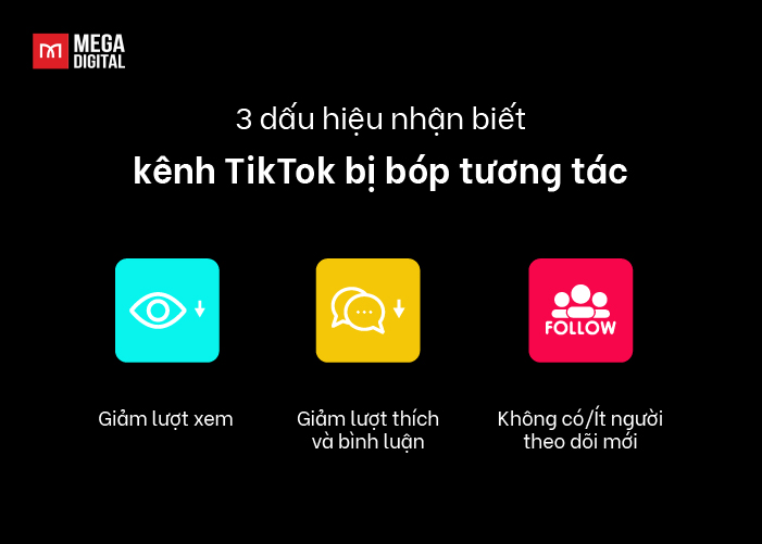 3 dấu hiệu nhận biết kênh TikTok bị bóp tương tác