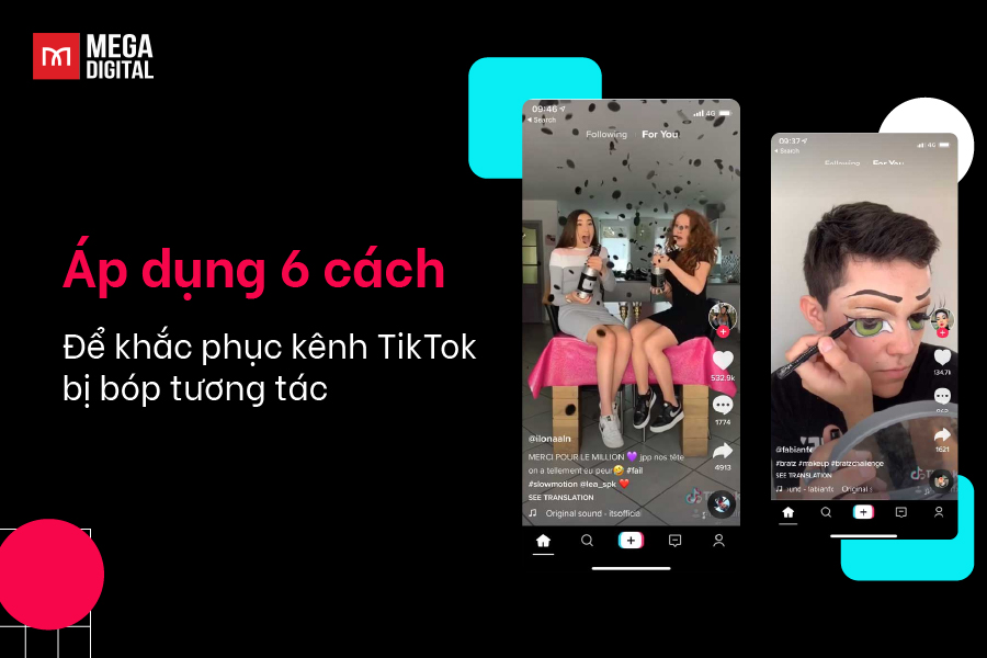 Kênh TikTok bị bóp tương tác