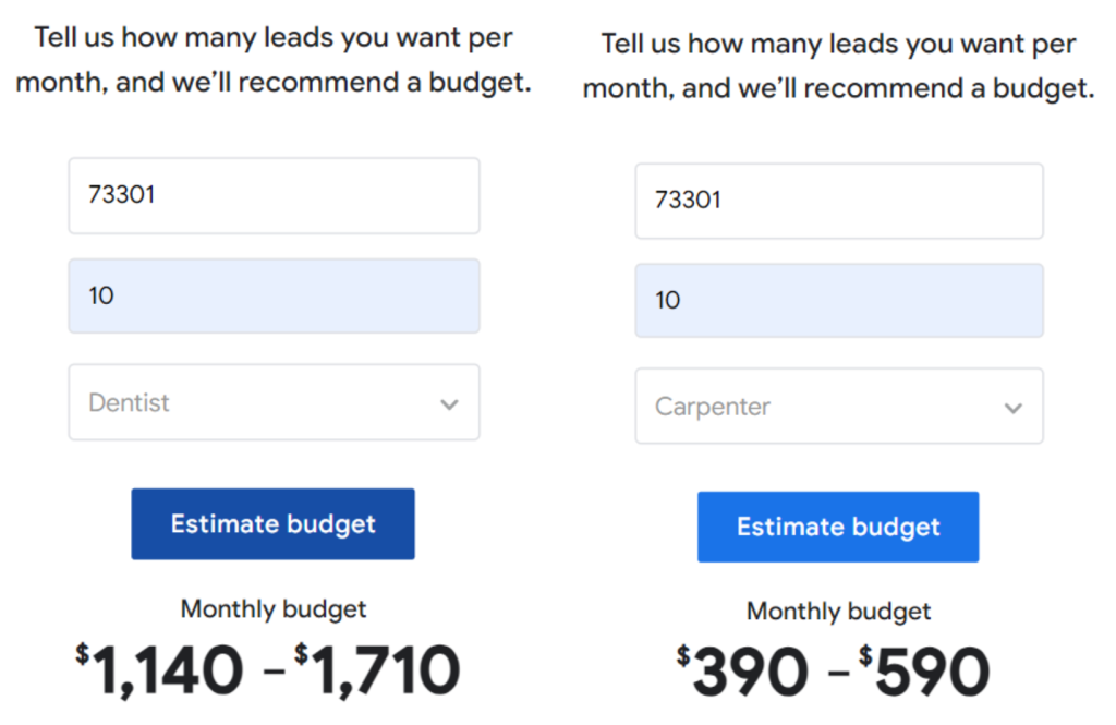 Cost Local Service Ads vs. Google Ads