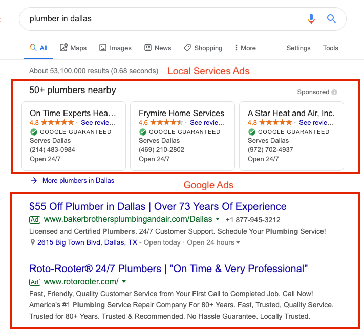 Local Service Ads vs. Google Ads: Differences, What's Better?