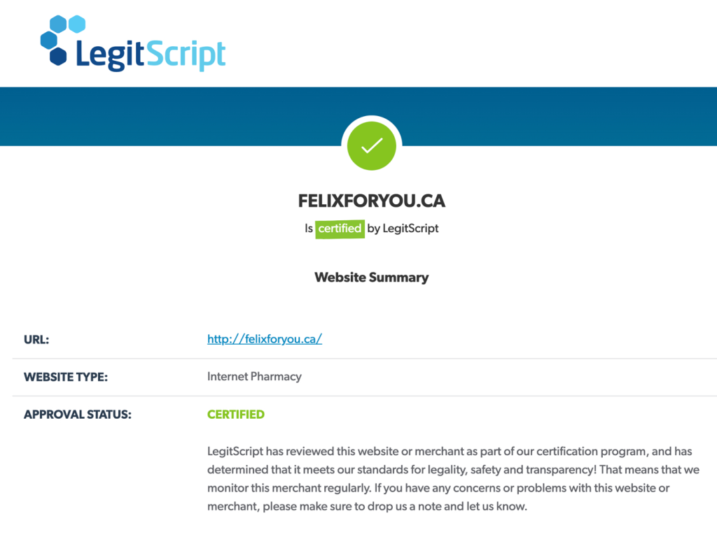 What is LegitScript certification?