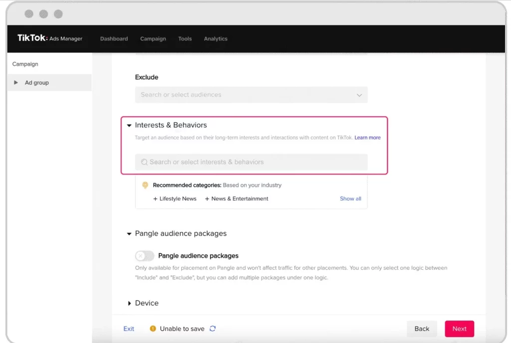 2. Target the right audience