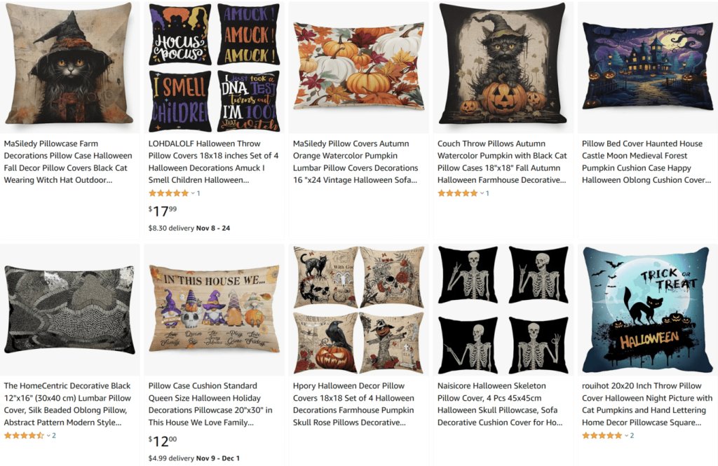 halloween pillows