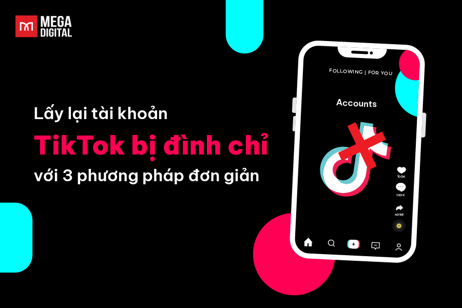 tài khoản TikTok bị đình chỉ