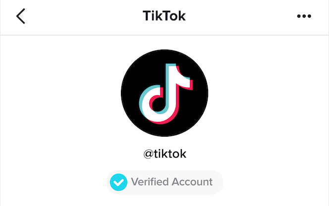 TikTok  verifying  account