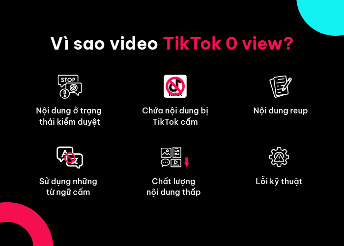 vì sao TiKTok 0 view