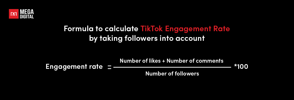 formula to calculate tiktok engagement rate by followers