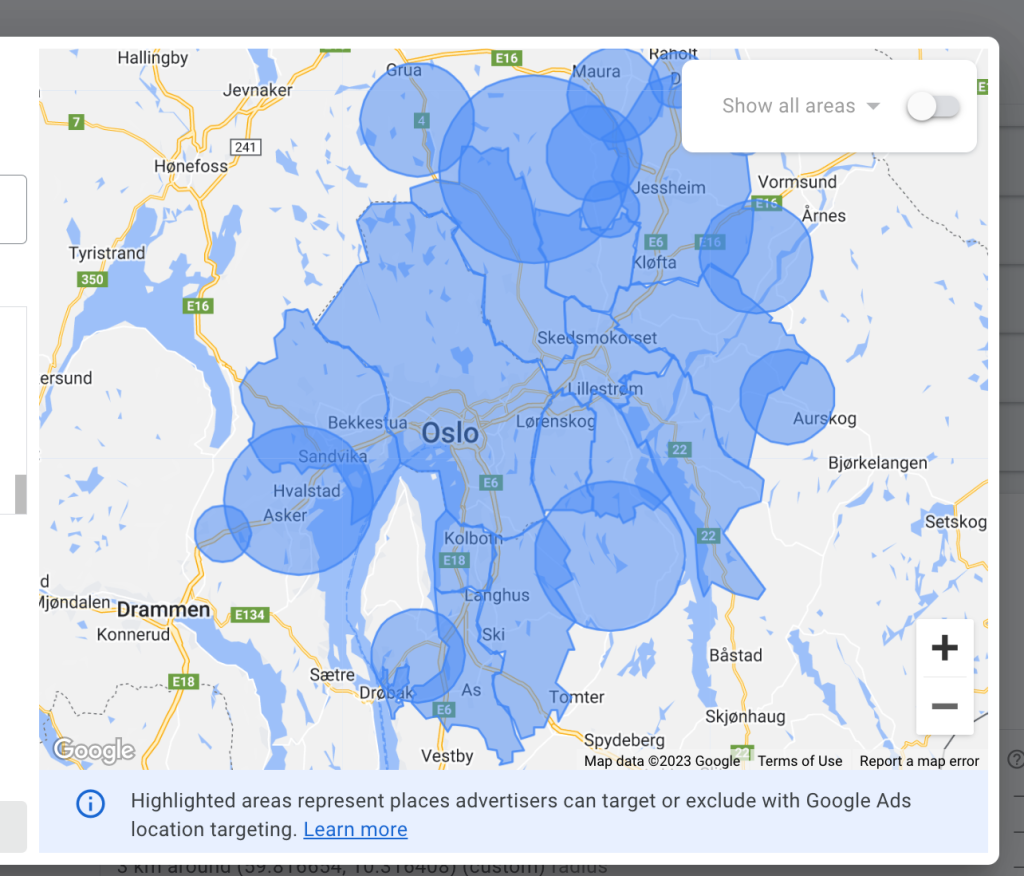 Google Display ads problem target location