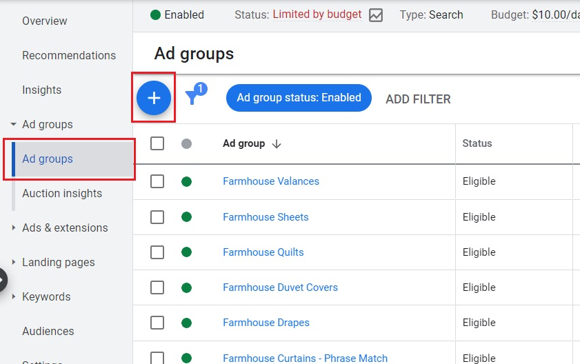 How to target keywords in Google Ads