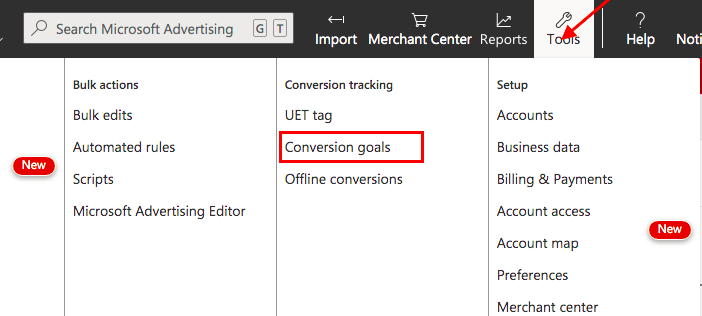 Step 2: Set your Conversion Goal