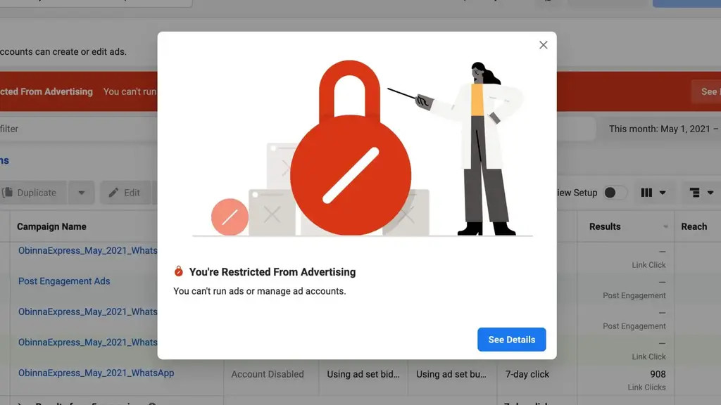 3 Signs of Facebook Ad Account Disabled